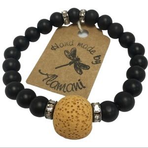 Handmade oil diffuser stone beads bracelet